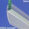 Exa-Lent Universal Probenstück Duschgummi Typ DS04 - 2cm lang und geeignet für Glasstärke 6mm - 1 Klappe