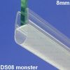 Exa-Lent Universal Probenstück Duschgummi Typ DS08 - 2cm lang und geeignet für Glasdicke 8mm - 1 Schnabel von 12mm (Kugel)