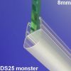 Exa-Lent Universal Probestück Duschgummi Typ DS25 - 2cm lang und geeignet für Glasdicke 8mm - 1 Schnabel von 8mm (Kugel)