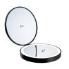 Smedbo Outline Lite FB627 travel mirror with led light 1x and 7x black