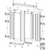Huppe 1002, 046507 verticale afdichtingsstrip/ magneetstrip *niet meer leverbaar*