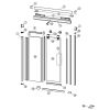 Huppe Design elegance - Aura elegance - Vista pure, 024308 verticale afdichtingsstrip