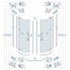 Sphinx Vision-A 2536970 plastic profiles for pentagon 2-part with revolving doors 90