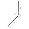 Exa-Lent Universal sample piece shower tube type DS43 - 2cm length and suitable for glass thickness 6mm - 1 flap