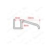 San4U Sealday SD143 afwaterprofiel, 100cm, 8mm