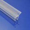 Exa-Lent Universal monsterstukje doucherubber type DS42 - 2cm lengte en geschikt voor glasdikte 8mm - 2 flapjes