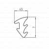 Duscholux 250300.00.000.9999 siliconensnoer per m1