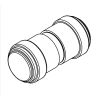 HSK E100140-52-41 knopgreep (lang-lang) chroom