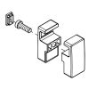 HSK E100323-41 glashouder voor stabilisatiesteun (hol profiel) chroom