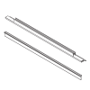 HSK Premium E79058 afdichtingsprofiel horizontaal voor draaideur, 100cm, 6mm *niet meer leverbaar*