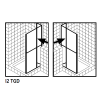 Kermi 2534044 spatwaterdichting 1 x 98,5cm - 5mm