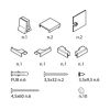 Novellini R01BN1BS1-D montageset wit 030/ chroom