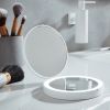 Smedbo Outline Lite FX627 reisspiegel met led verlichting 1x en 7x wit