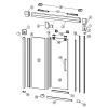 Huppe Aura elegance, 051230 handgreep compleet met kap