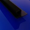 Exa-Lent Universal DS661008 mat zwart doucheprofiel 1 flap (van 11mm) 100cm - 8mm