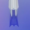 Exa-Lent Universal DS441008 helder afdichtingsprofiel 100cm - 8mm