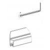 Exa-Lent Universal DS431006 gehoekt helder doucheprofiel 1 flap 100cm - 6mm
