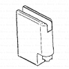HSK Kienle E87312-4R scharnierdeel glashouder beneden rechts, chroom *niet meer leverbaar*