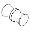 HSK E100140-1-41 knopgreep chroom