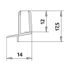 Kermi 2534044 spatwaterdichting 1 x 98,5cm - 5mm