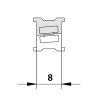 Kermi 6003988 inschuif magneetprofiel verticaal 200cm