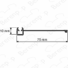 Huppe universeel 070022 afdichtingsprofiel I, 198,2cm / 6mm *niet meer leverbaar*