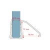 San4U Sealday SD237 afdichtprofiel voor onderkant douchedeur, 200cm, 8-10mm