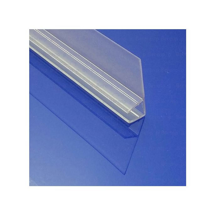 Exa-Lent Universal Probenstück Duschgummi Typ DS09 - 2cm lang und geeignet für Glasdicke 10mm - 1 Klappe horizontal