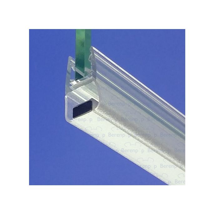 Exa-Lent Universal Probenstück Duschgummi Typ DS18 - 2cm lang und geeignet für Glasstärke 4mm - Magnet gerade
