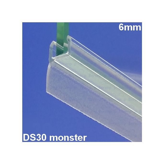 Exa-Lent Universal Probestück Duschgummi Typ DS30 - 2cm lang und passend für Glasstärke 6mm - 1 Klappe (11mm)