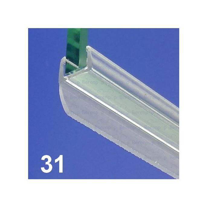 Exa-Lent Universal Probestück Duschgummi Typ DS31 - 2cm lang und geeignet für Glasdicke 8mm - 1 Klappe (11mm)