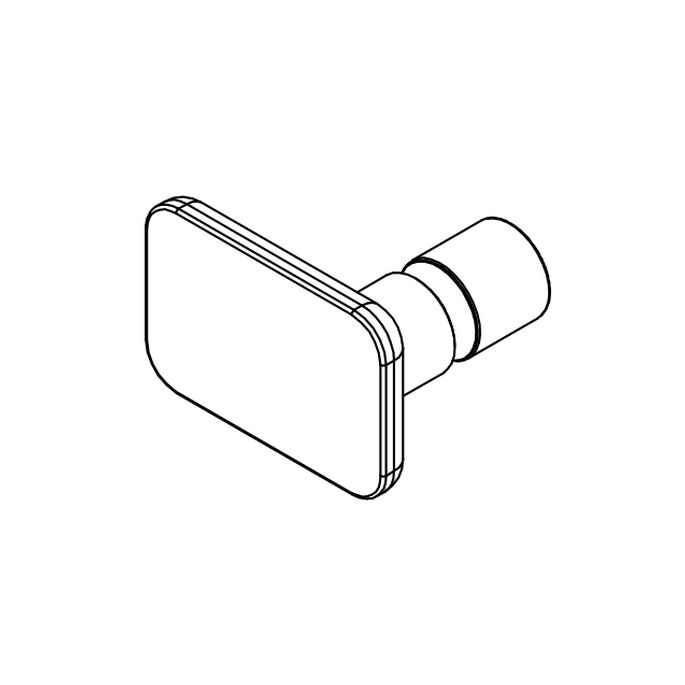 HSK E100140-20-41 knob handle Softcube chrome