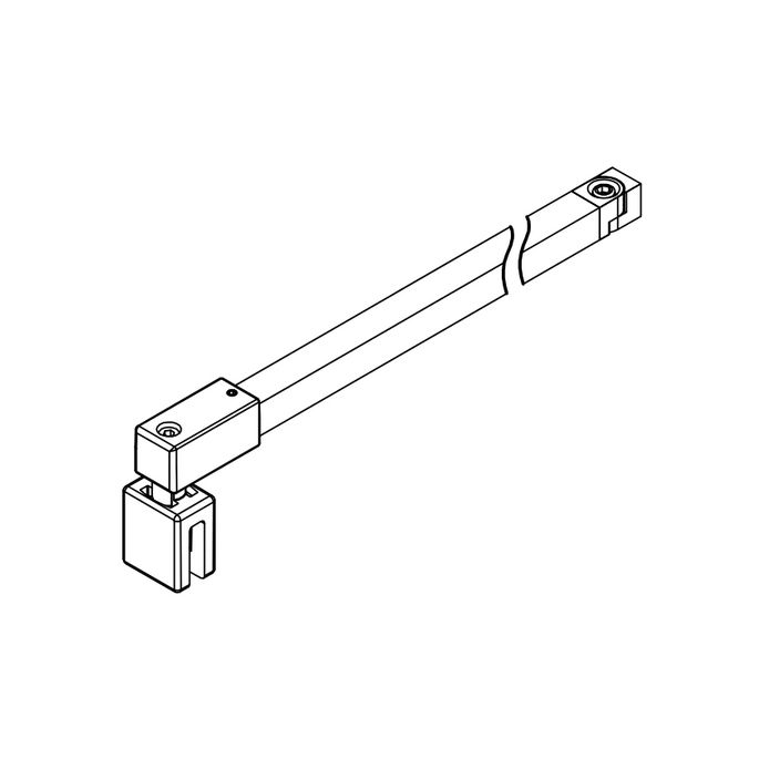 HSK E100340-70 stabilisatiesteun 120cm mat wit