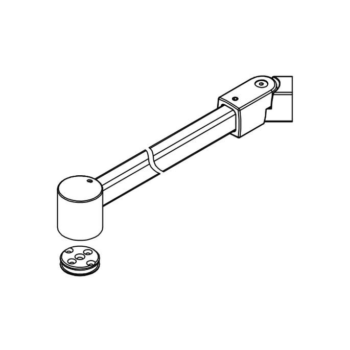 HSK E85349-41 stabilisatiesteun 150cm chroom