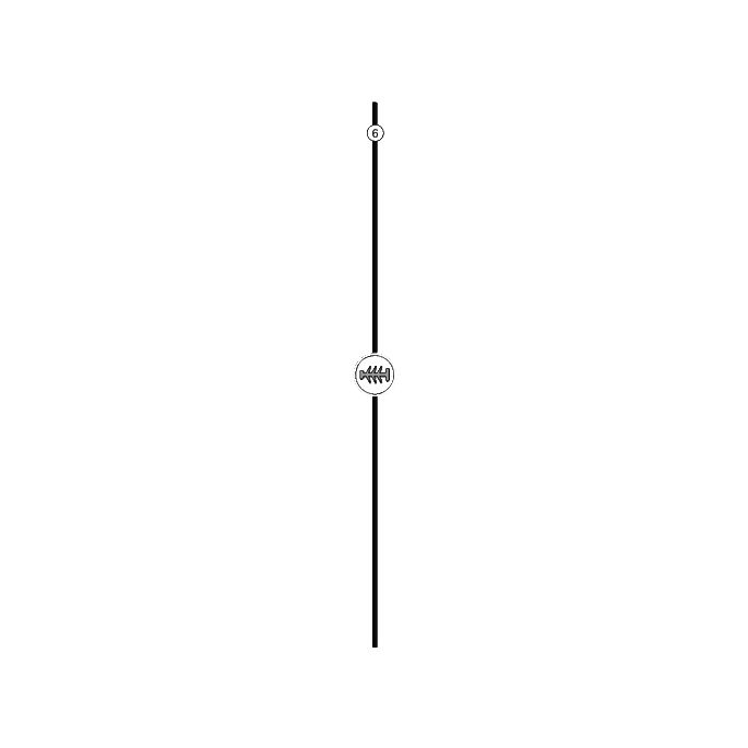 Huppe Design pure, 059330 verticale afdichtingsstrip