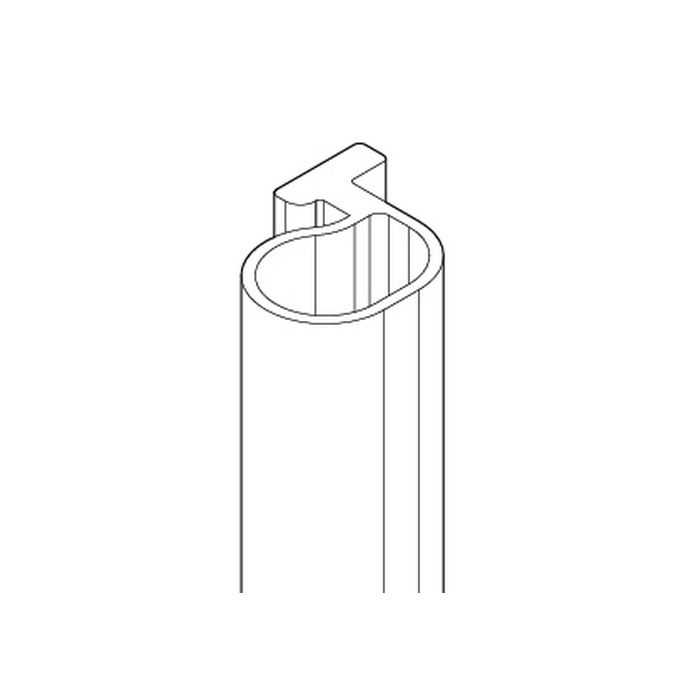 Novellini R50BESO01-TR verticale afdichtingsstrip transparant