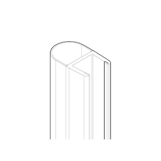 Novellini R50GIHA37-TR verticale afdichtingsstrip transparant