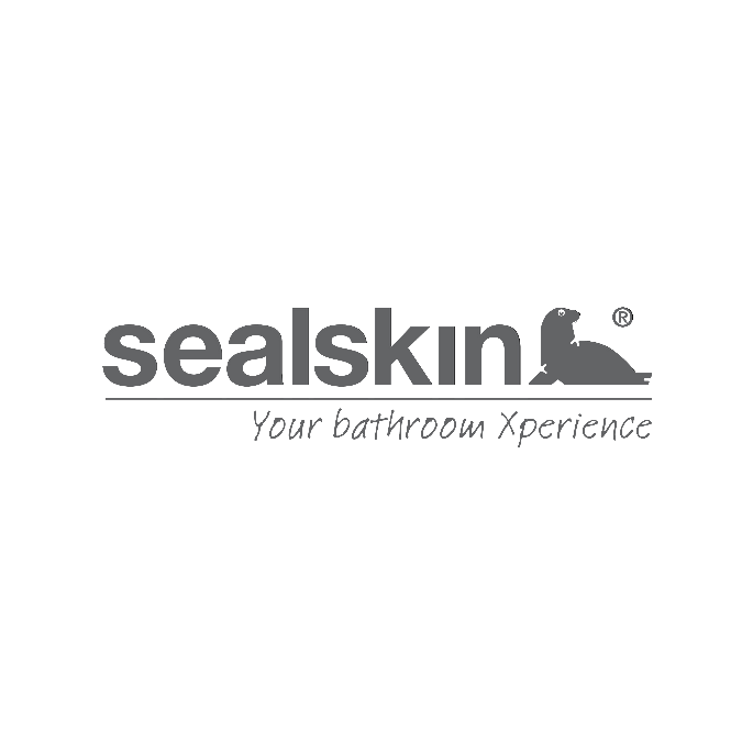 Sealskin Duka Multi 2 onderstrippen met 4 hoekjes voor badwand 115 cm grijs