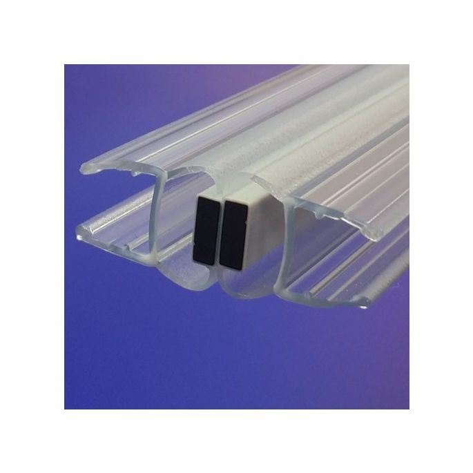 Exa-Lent Universal Probenstück Duschgummi Typ DS22 - 2cm lang und passend für Glasstärke 10mm - Magnet gerade