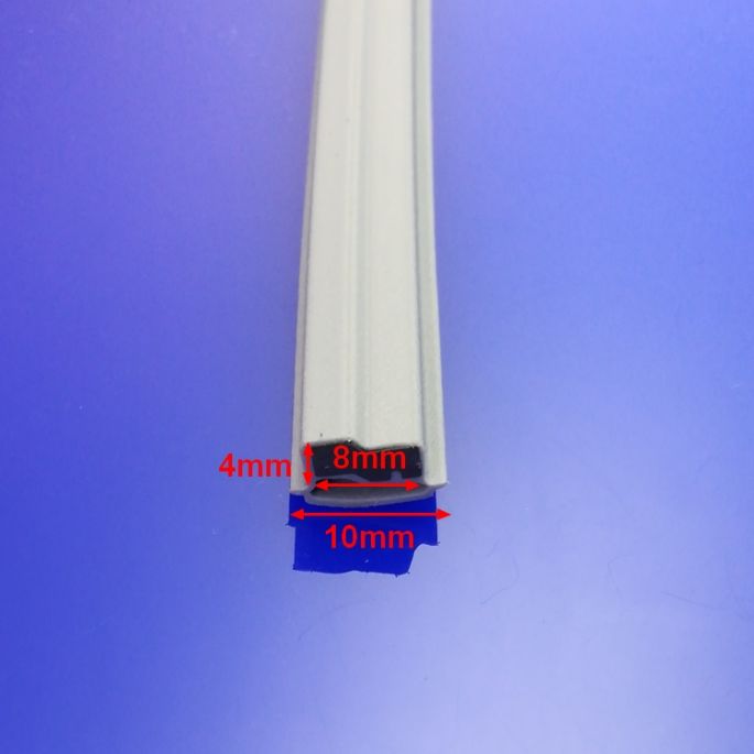 Sealskin Duka 2100 GUML016 inschuif magneetprofiel 195cm licht grijs