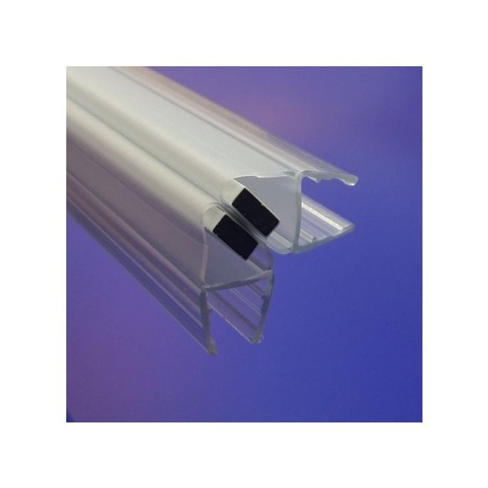 Exa-Lent Universal Probenstück Duschgummi Typ DS24 - 2cm Länge und geeignet für Glasdicke 8mm - Magnet 45 Grad