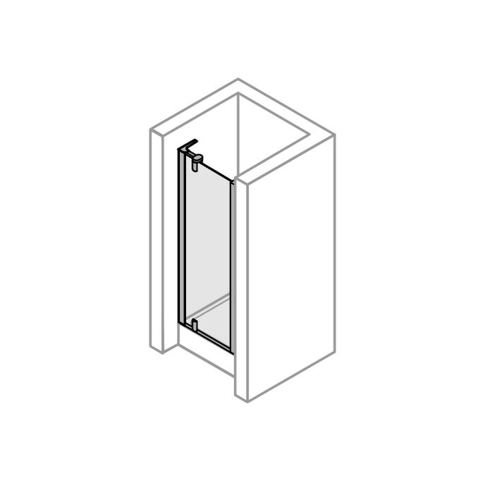 Huppe 1002, 054204 verticale afdichtingsstrip/ magneetstrip *niet meer leverbaar*