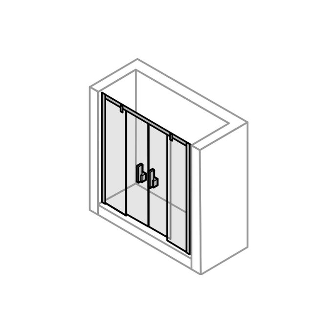 Huppe Vista pure, 066323 magneetstrippen, set