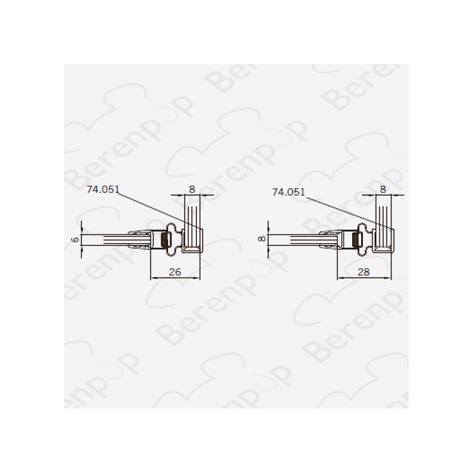 San4U Sealday SD051 magneetstrippenset zijdelings+recht, 200cm, 6-8mm