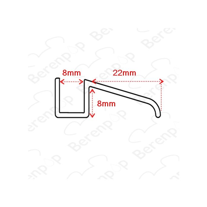 San4U Sealday SD143 afwaterprofiel, 100cm, 8mm