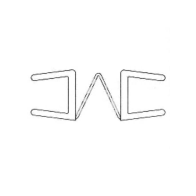 Artweger Twinline 1 TLZ203 lekstrip scharnierzijde