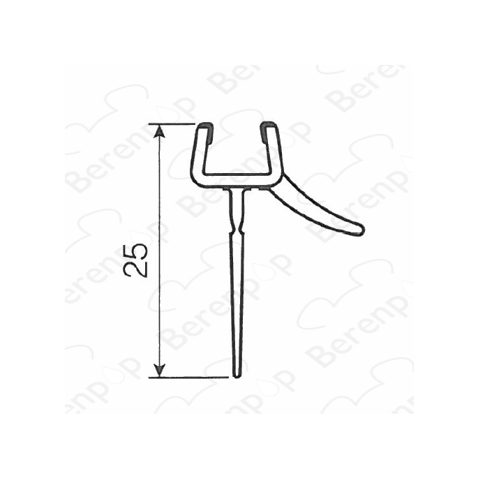 Artweger Twistline 5TZ208 lekstrip set 4 horizontaal