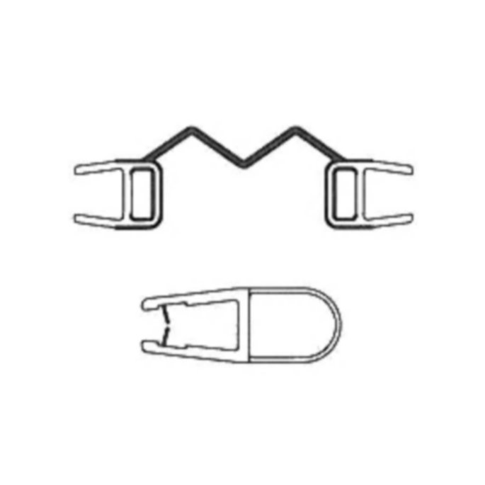 Artweger Cityline Top TZ219 afdichtingsset vast deel 5 verticaal