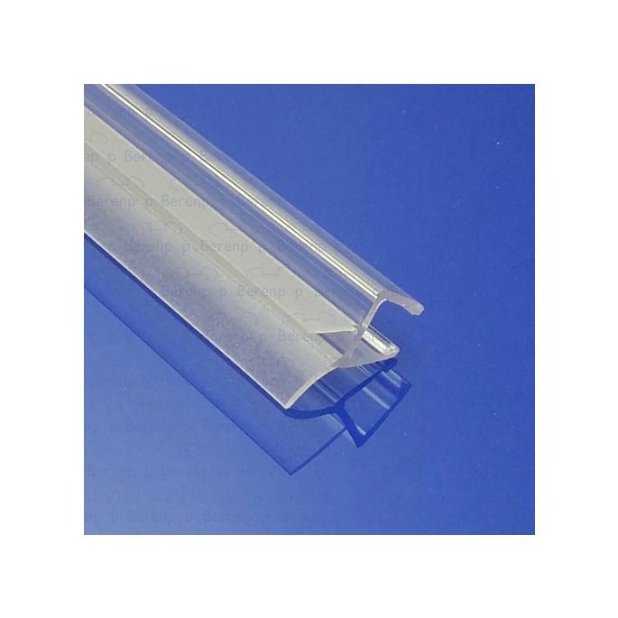 Exa-Lent Universal monsterstukje doucherubber type DS42 - 2cm lengte en geschikt voor glasdikte 8mm - 2 flapjes