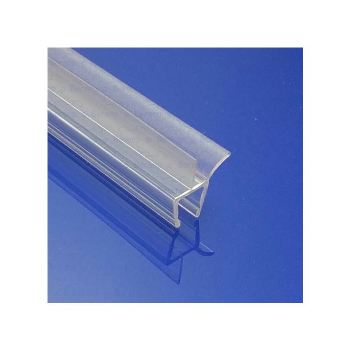 Exa-Lent Universal monsterstukje doucherubber type DS42 - 2cm lengte en geschikt voor glasdikte 8mm - 2 flapjes